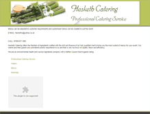 Tablet Screenshot of heskethcatering.com